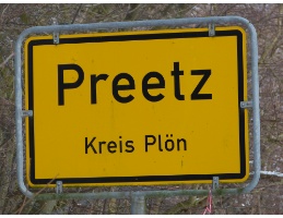 Schild Preetz