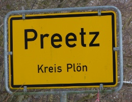 Schild Preetz